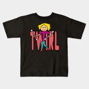 Baton Twirling Kids T-Shirt